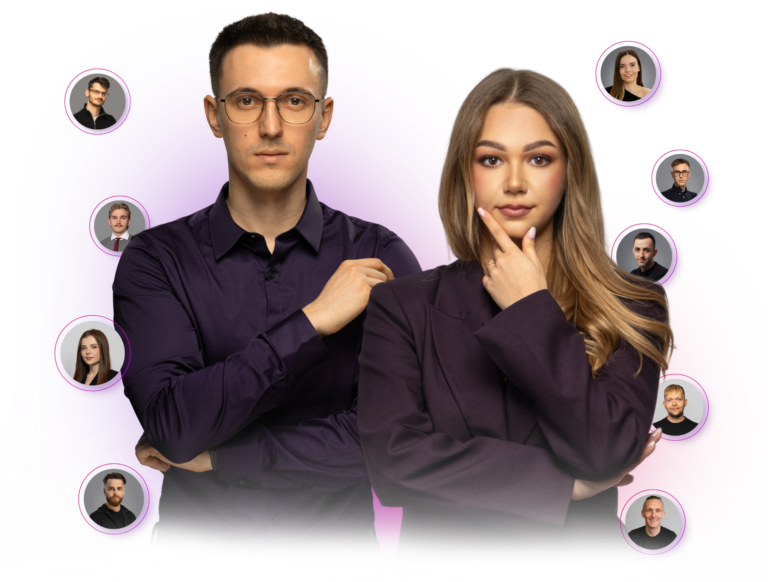 Damian Gwiździński i Agata Błaszczak z zespołem agencji dais oferującej marketing i sprzedaż online
