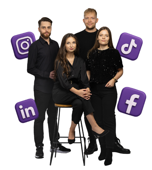 Zespół dais zajmujący się kompleksowym prowadzeniem social media dla firm
