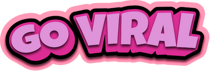 Napis Go Viral symbolizujący viral marketing i szybkie zwiększanie zasięgów marki