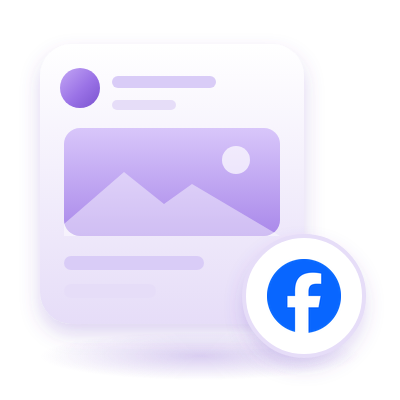 Ilustracja posta z logo Facebooka